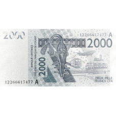 P116Al Ivory Coast - 2000 Francs Year 2012